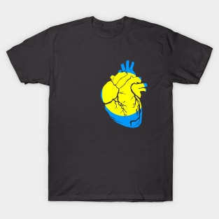 Palau Flag, Anatomical Heart Design T-Shirt